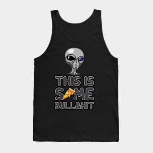 Alien who likes Pizza, UFO, Alien, Colorado Funny Tank Top